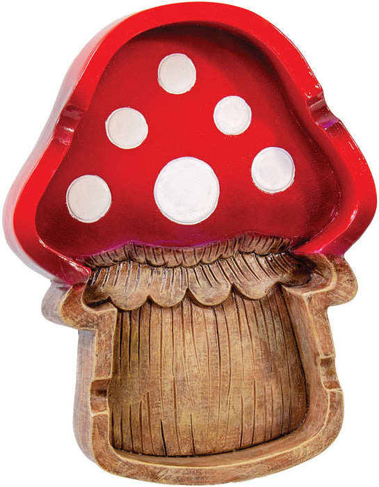 Mushroom-Shaped Polyresin Ashtray | 5"x6.25"