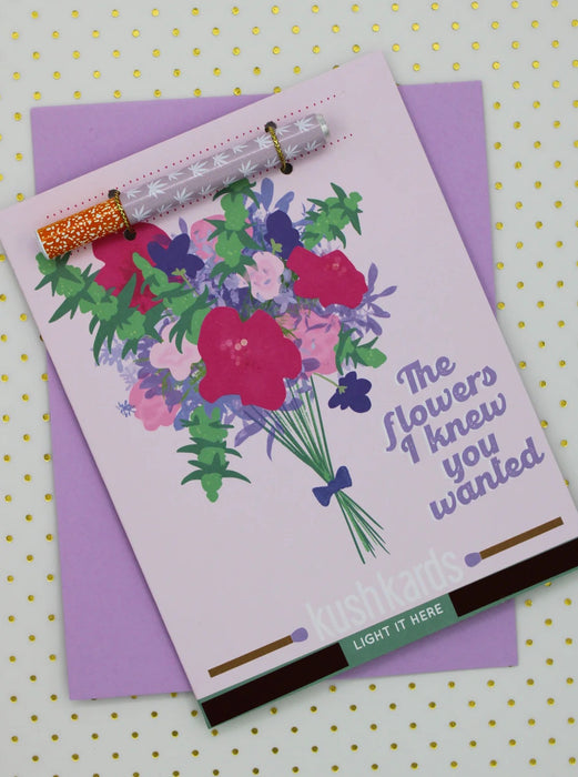 KUSHKARDS FLOWERS Greeting Card - One Hitter
