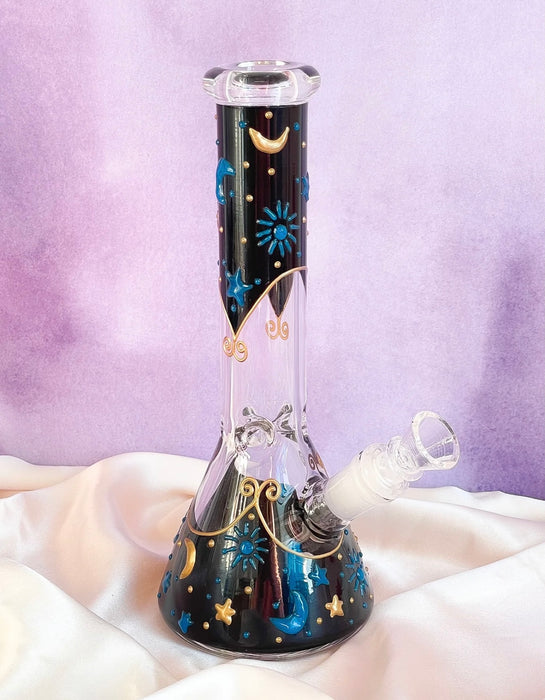 CANNA STYLE MIDNIGHT CELESTIAL BONG (glow in the dark)
