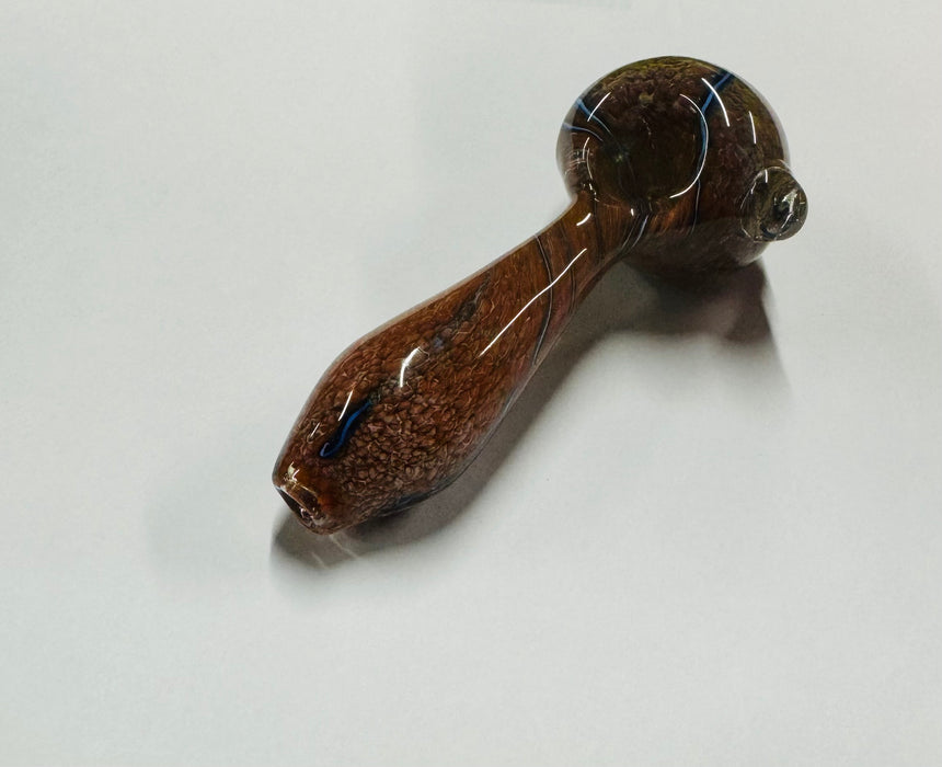 Simple Worked Spoon Pipe | 3.25"-3.5" | THE BIG ORANGE SWIRL