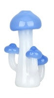 Mushroom Quartet Chillum | 3" | BLUE