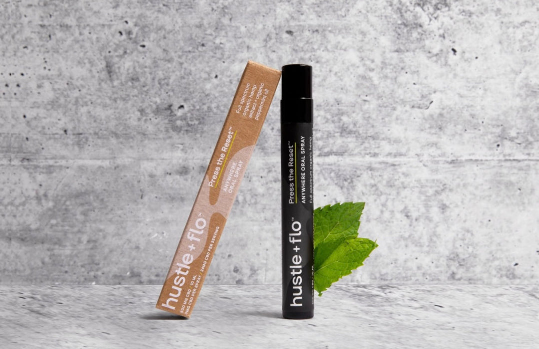 hustle + flow Press the Reset ™ Anywhere Oral CBD Spray