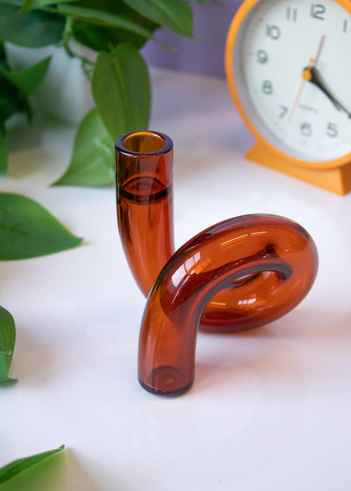 Canna Style GROOVY SCULPTURE CHILLUM (Amber)