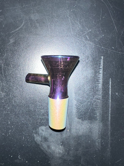 Future Time Electroplated Herb Slide | 14mm M - PURPLE
