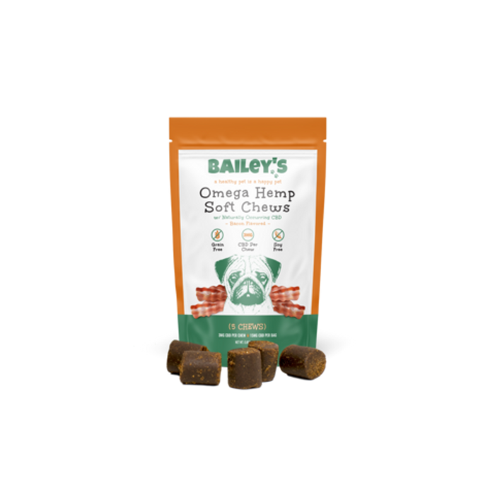 Bailey's Bacon Flavored Omega Hemp CBD Soft Chews
