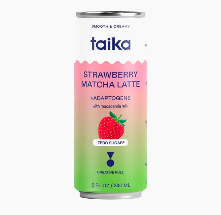 Taika Strawberry Matcha Latte with Adaptogens