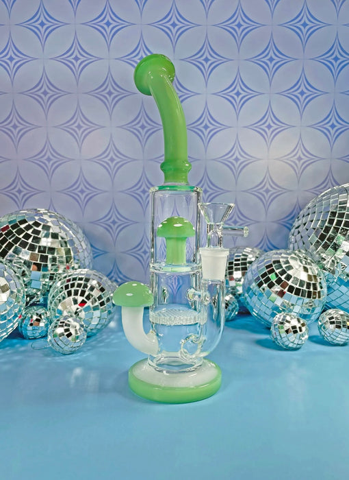 BURNING LOVE Jade Mushroom Water Pipe