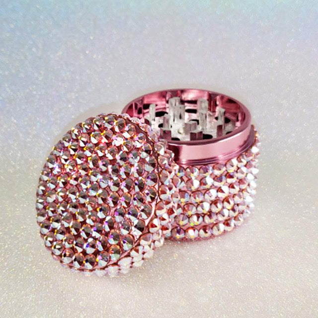 My Pink Rhinestone Bedazzled 4 in 1 Herb Grinder SMALL