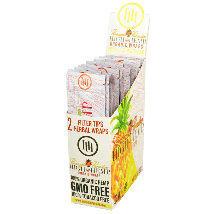 High Hemp Organic CBD Wraps - 2 pack PINEAPPLE PARADISE