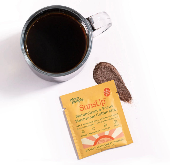 PLANT PEOPLE SunsUp Metabolism & Focus Mushroom Coffee Mix SINGLE PACK