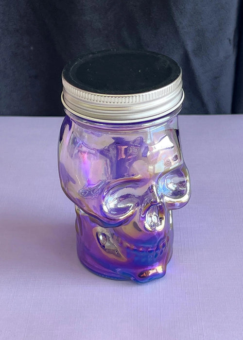 Canna Style IRIDESCENT SKULL STASH JAR