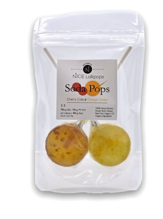 NICE HEMP CO. 1:1 LOLLIPOPS - 2 PACK Soda Pops