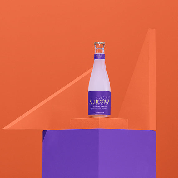 Aurora Elixir LAVENDER ORANGE FLORAL & CALMING Hemp infused drink 200ml