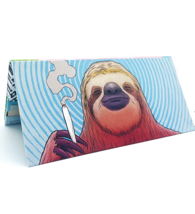 ZZZ's Collective King Size "Stoner Sloth" Slim Papers + Tips by Tim Molloy (32 leaves + 32 filters / booklet)