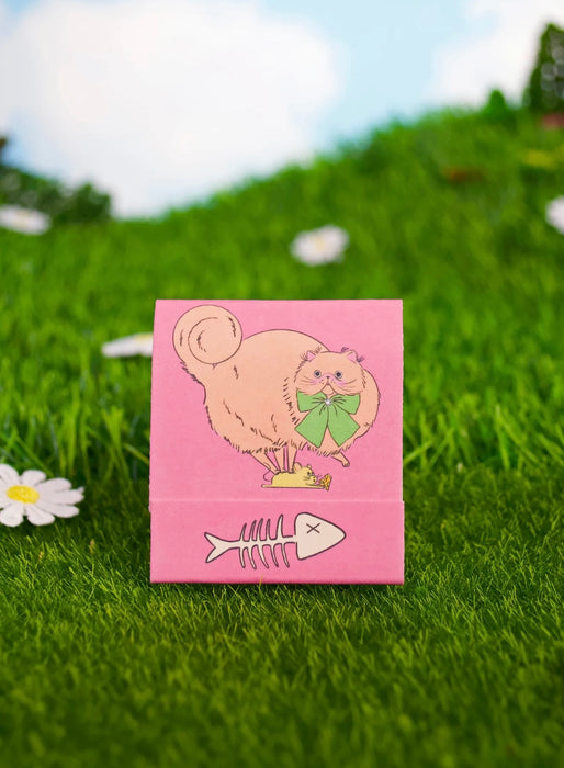 BURNING LOVE Cat Matchbook