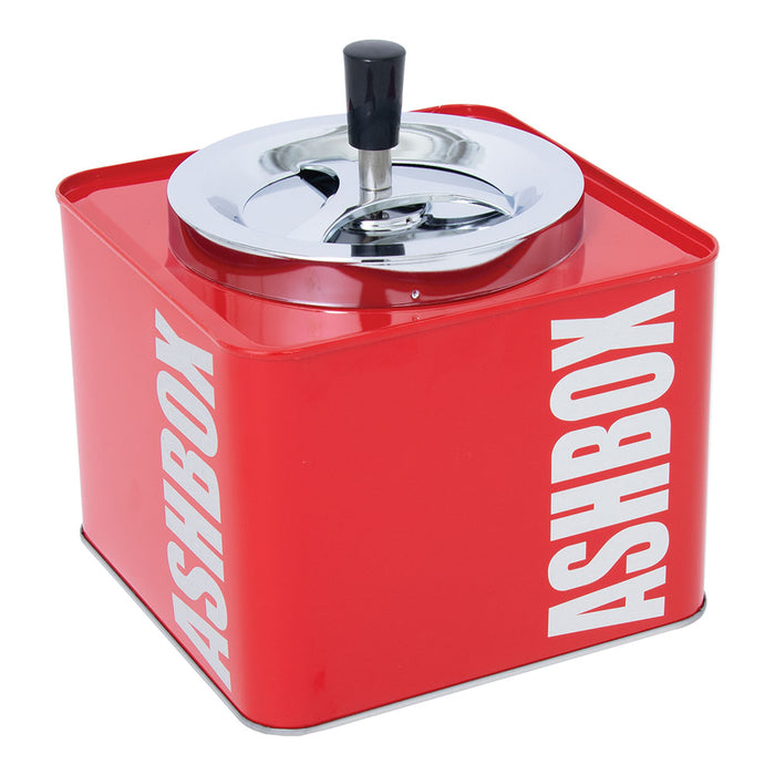 Fujima Ashbox Metal Spinning Ashtray | 7" RED
