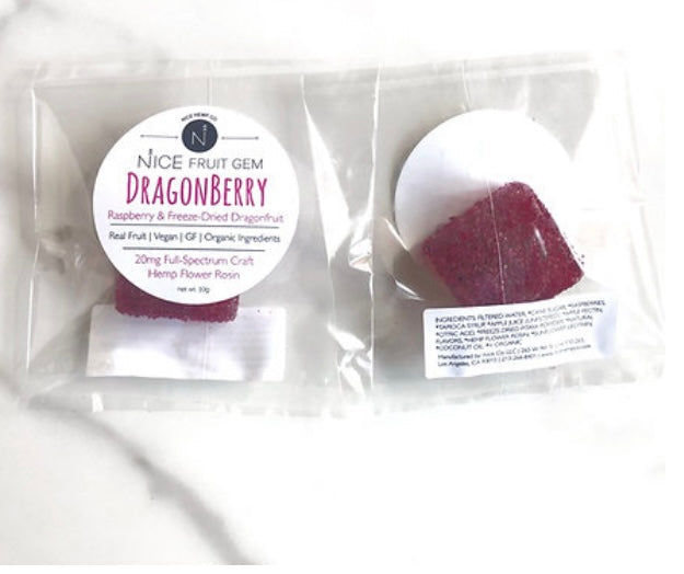 NICE HEMP CO. INDIVIDUAL & 2-PACKS FRUIT CHEW DragonBerry
