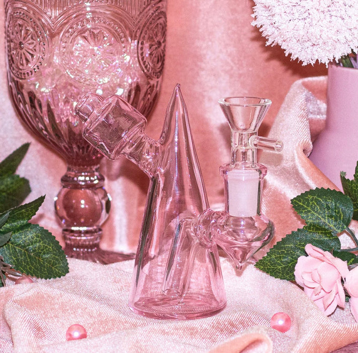 BURNING LOVE Mini Cone Bubbler- PINK