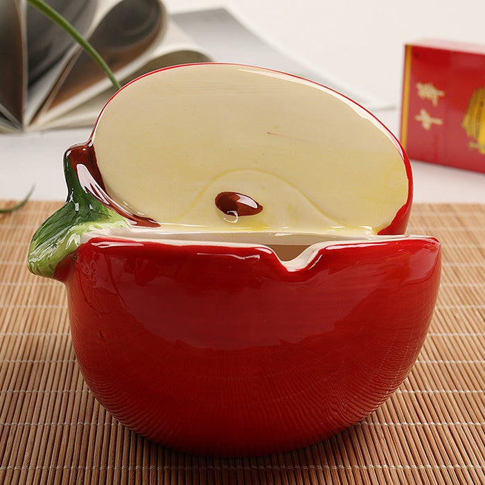 HAPPY BUDS Ceramic Fruit Ashtray APPLE