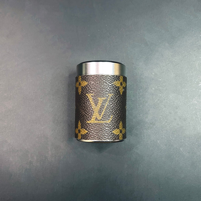 HAUS OF TOPPER OBJECTS LV Monogram Silver Stash Canister