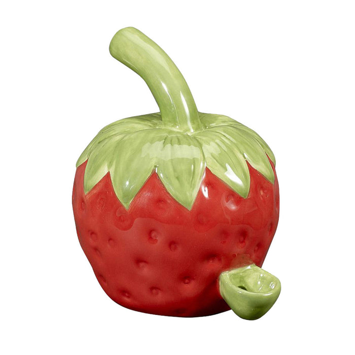 Strawberry Ceramic Hand Pipe | 5.25"