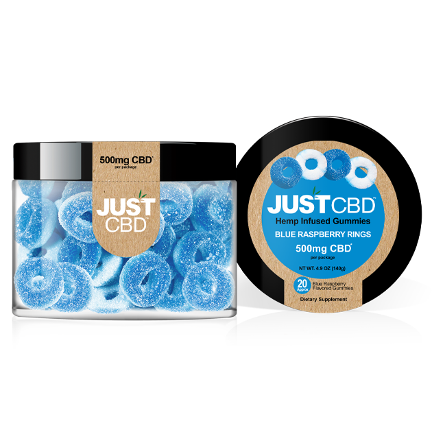 Just CBD 500 MG Blueberry Rings Gummies