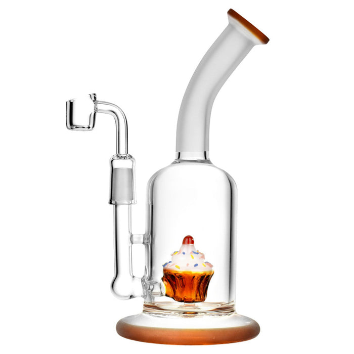 Happy Buds Cupcake Perc Oil Rig - 8.5" | 14mm M