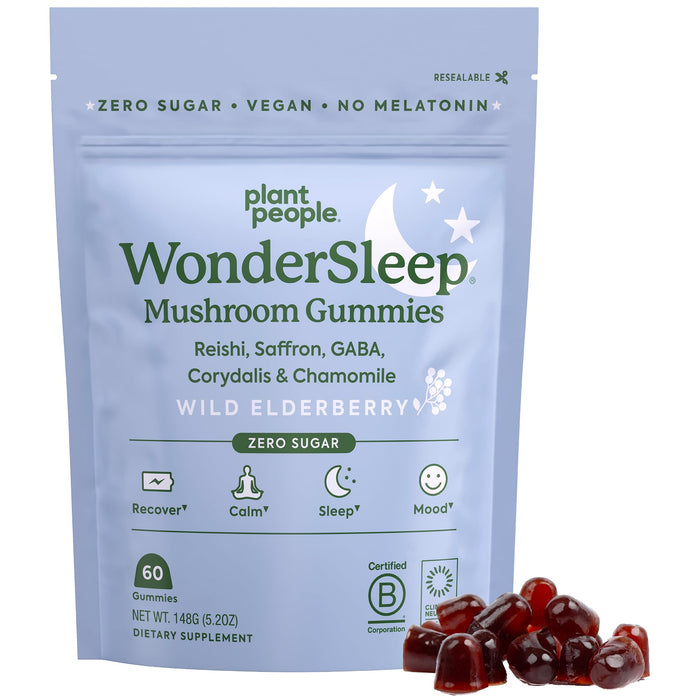 Plant People Grab-N-Go Size: Wondersleep Mushroom Gummies