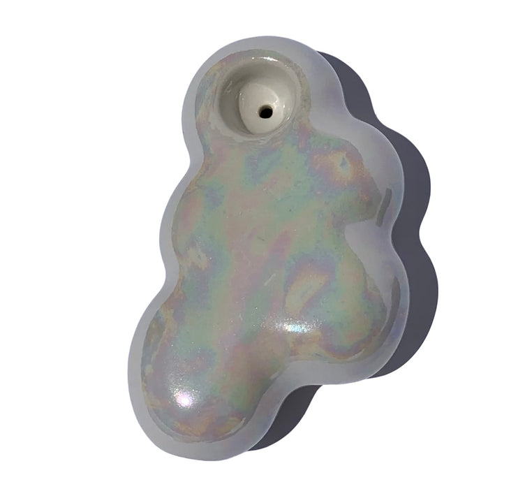 Ceramic Smokeware Evie Cloud Pipe IRIDESCENT