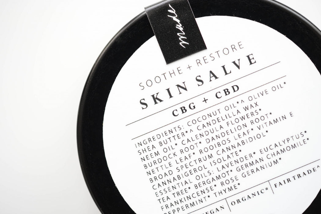 baceae Soothe + Restore CBG + CBD Skin Salve 1.5 oz 2400mg