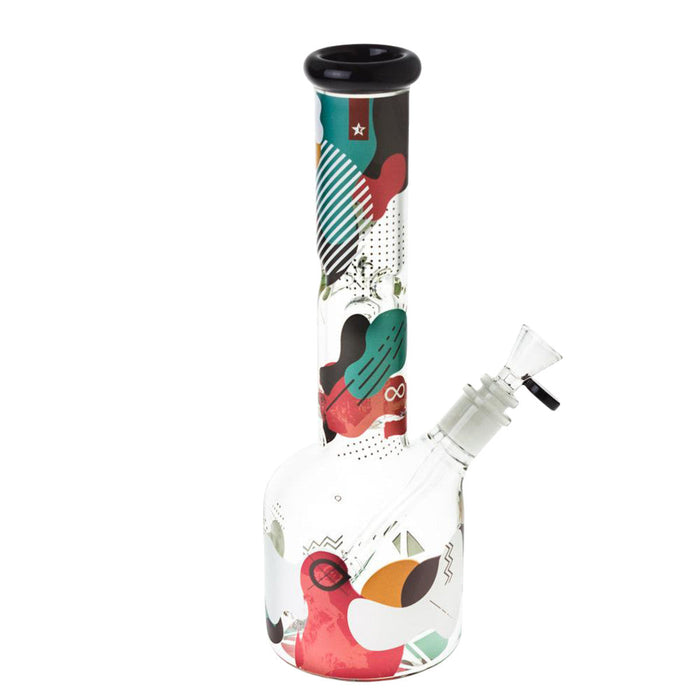 Happy Buds Famous Design artwork Aquarius Water Pipe | 12" | 14mm F