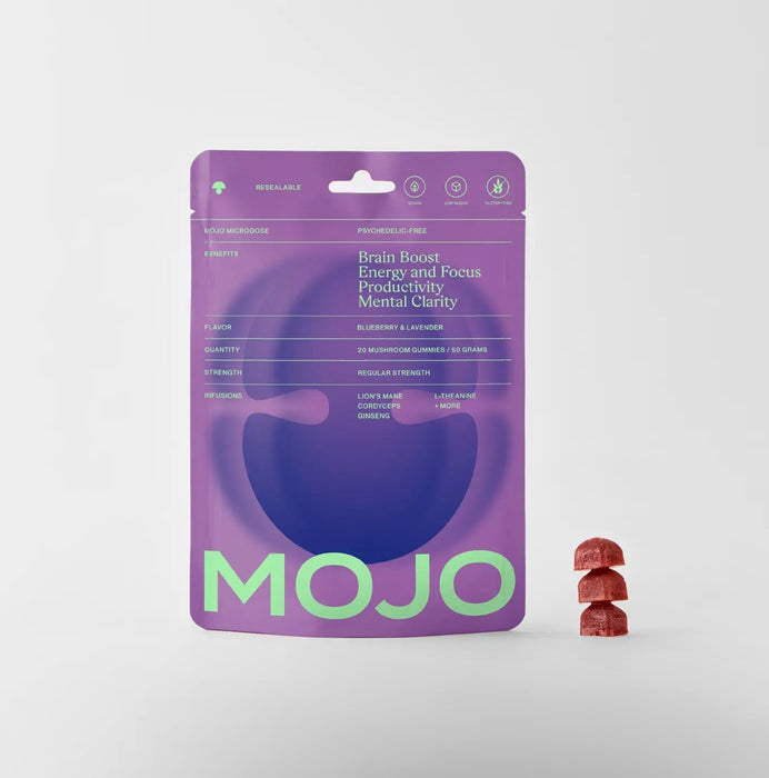 Mojo Gummies Brain Boosting Gummies, Blueberry Lavender