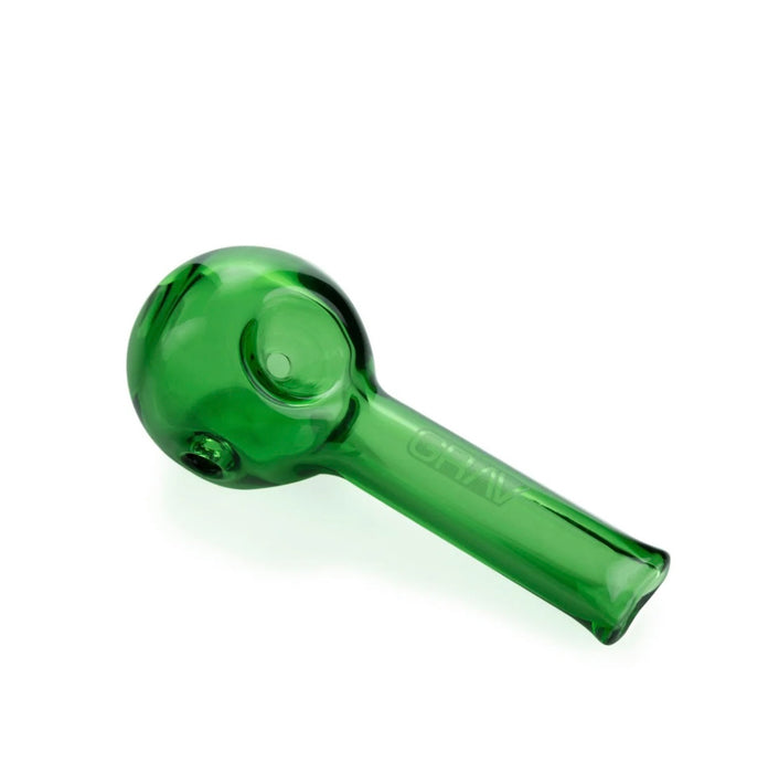 GRAV Pinch Glass Spoon Pipe | 2.25" | GREEN