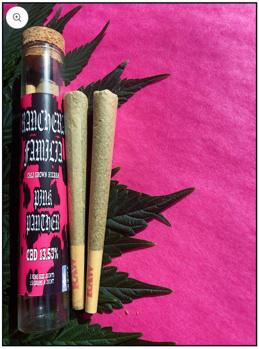RANCHERA FAMILIA Organically crafted hemp Pre Rolled Joint 1g (TWO PACK) - PINK PANTHER