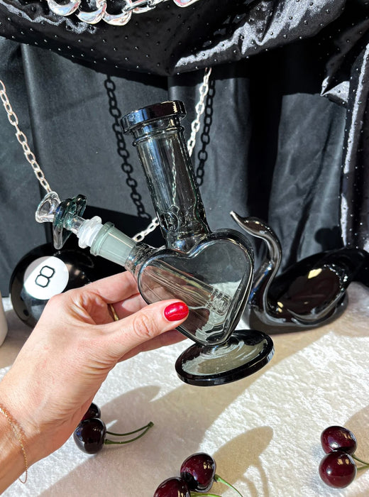 BURNING LOVE Sweetheart Mini Bong-Black