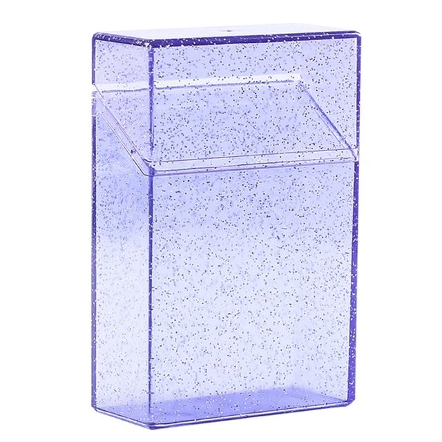 HAPPY BUDS Clear Glitter Crystal Case Joint Holder - PURPLE