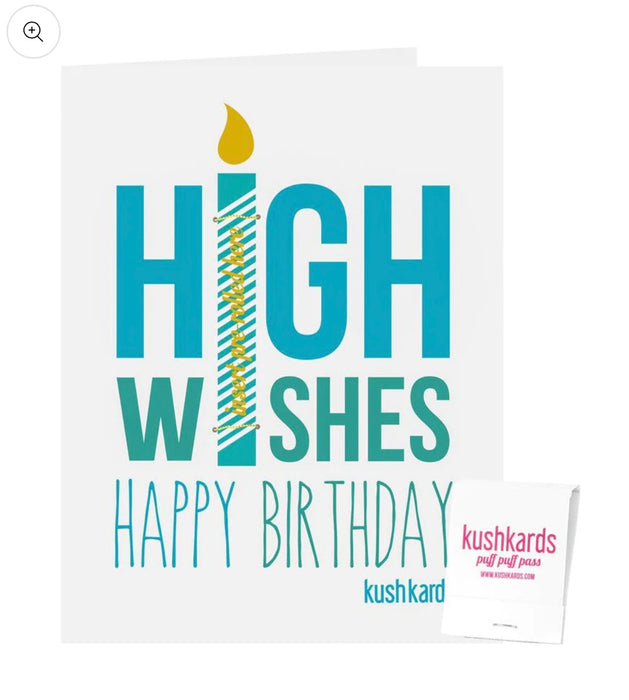 KUSHKARDS HIGH WISHES BIRTHDAY Greeting Card - PRE ROLL