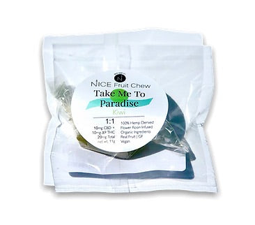 NICE HEMP CO. 1:1 KIWI INDIVIDUAL FRUIT CHEW