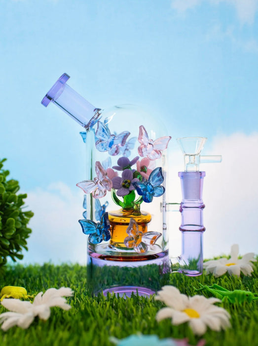 BURNING LOVE Butterfly Garden Cloche