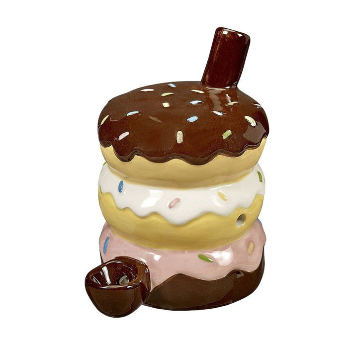 Stack of Donuts Ceramic Pipe