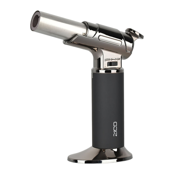 Zico MT54 Table Top Single Flame Torch Lighter | 5.25" BLACK