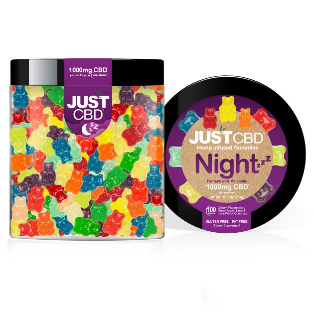 JUST CBD Nighttime Bears: 1000mg 16oz.