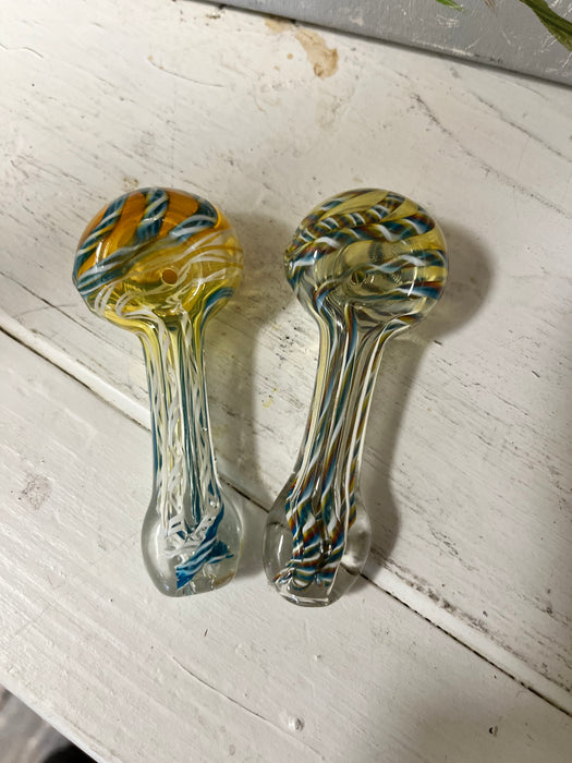 Simple Worked Spoon Pipe | 3.25"-3.5" | HEAD SWIRL