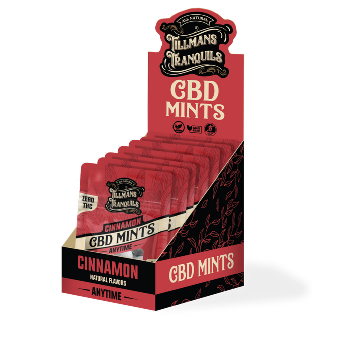 Tillman's Tranquils 0 THC – Cinnamon CBD Mints