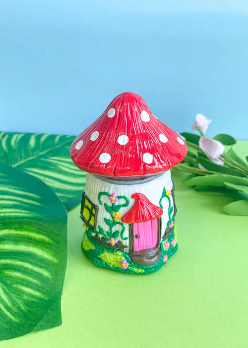 CANNA STYLE MUSHROOM HOUSE STASH JAR