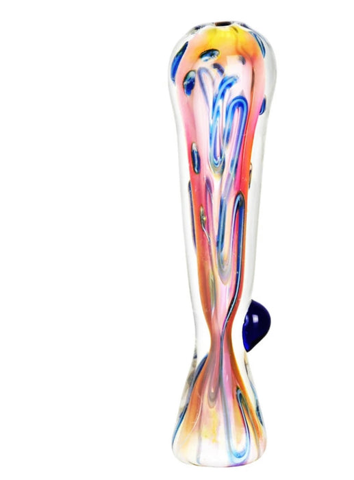 Tropical Sunset Fumed Glass Chillum| 3.5"