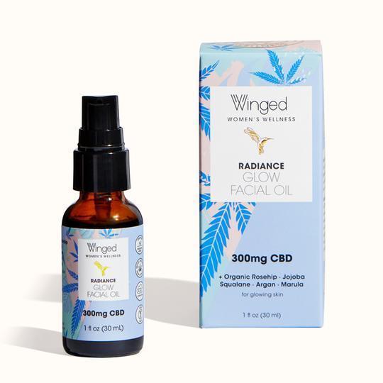 WINGED WOMEN'S WELLNESS Radiance CBD Glow Facial Oil 300mg CBD