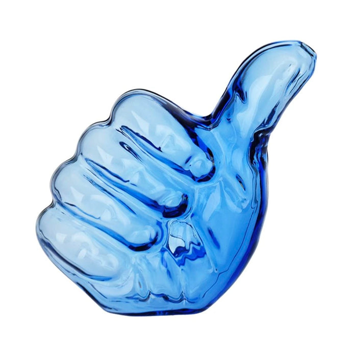 Thumbs Up Glass Hand Pipe | 4" | BLUE