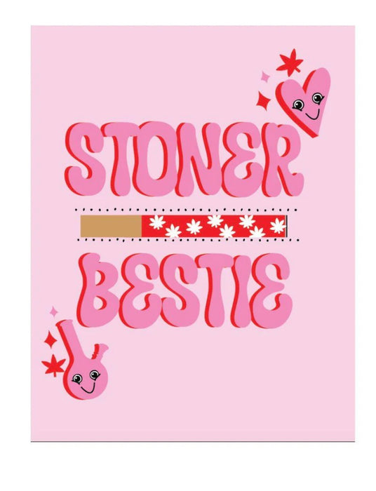 KUSHKARDS Stoner Bestie Greeting Card with One-Hitter Pipe