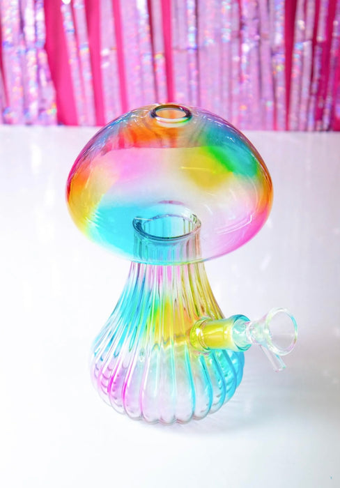 CANNA STYLE TIE DYE MUSHROOM BONG